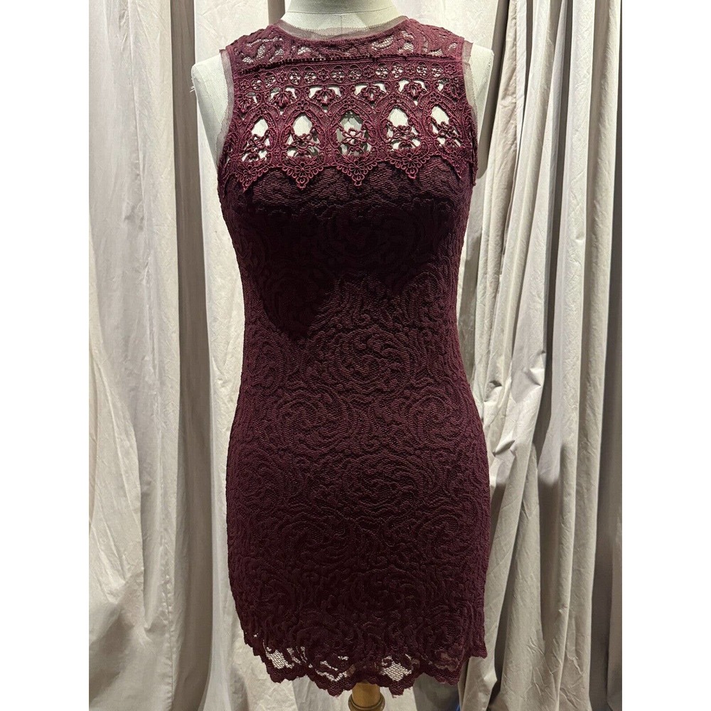 Original Vintage Stock Ann Ferriday Lace Bodycon Dress M